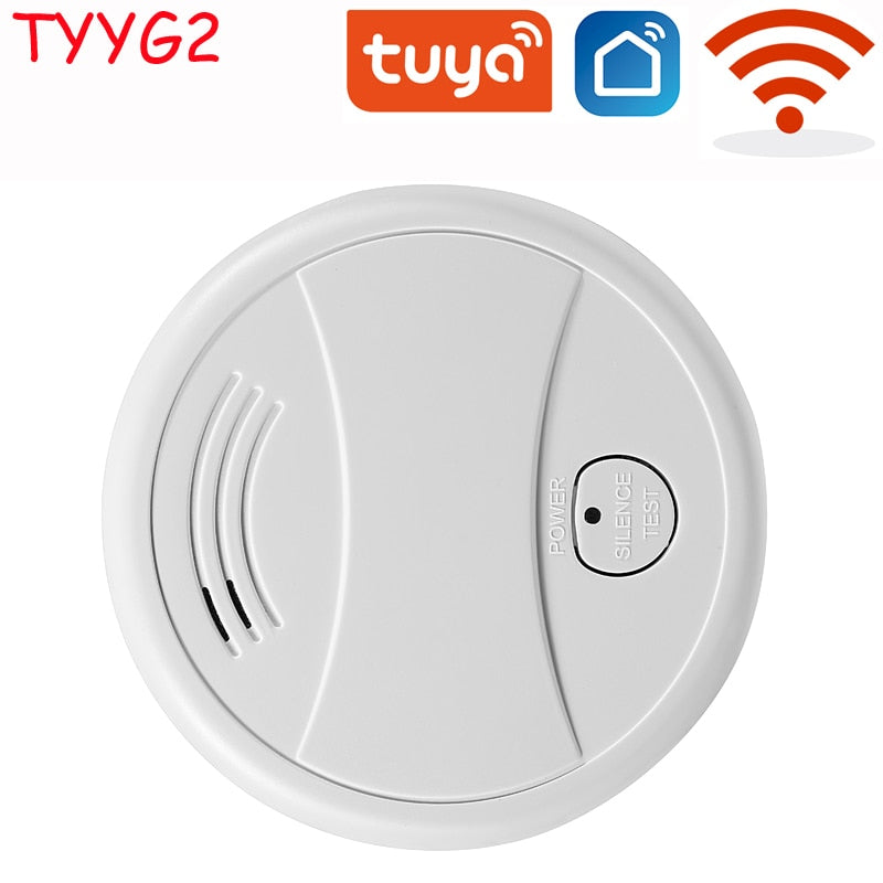 Independent Smoke Detector Sensor Fire Alarm Home Security System Firefighters Tuya WiFi/433mhz Smoke Alarm Fire Protection