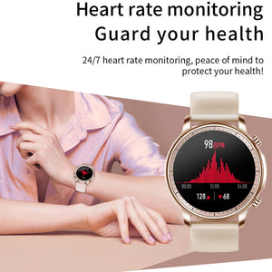 LIGE ladies smart watch ladies full touch fitness tracker Heart Rate Monitor IP67 waterproof Blood oxygen smart man Smartwatch