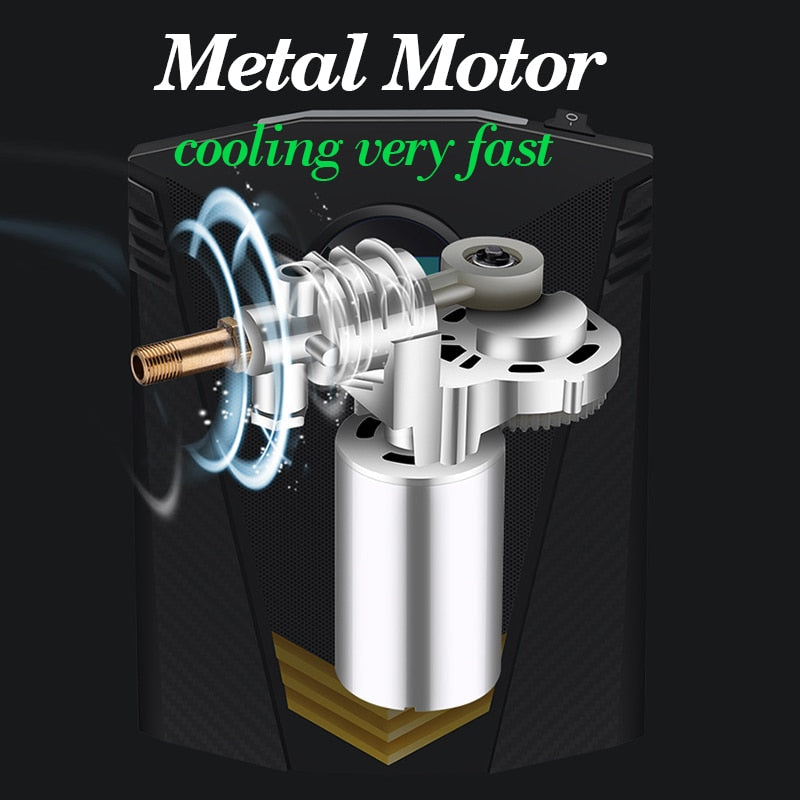 Portable Car Air Compressor DC 12V Digital Tire Inflator Air Pump 150 PSI Auto Air Pump for Car Motorcycle LED Light Tire Pump