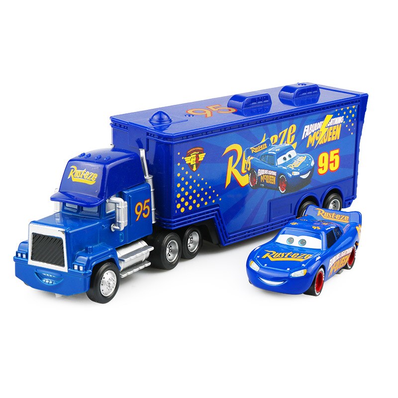 Disney Pixar Cars 2 3 Toys Lightning McQueen Jackson Storm Mack Uncle Truck 1:55 Diecast Model Car Toy Children Christmas Gift