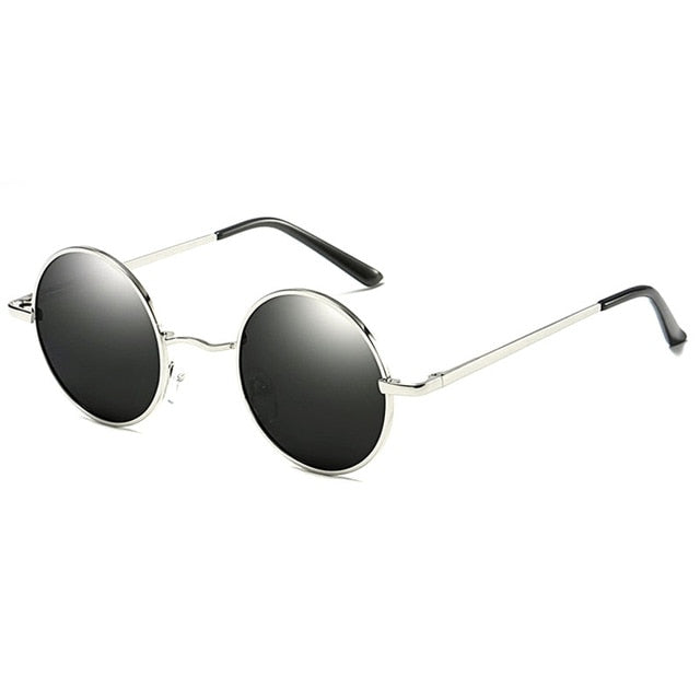Sunglasses Classic Brand Design Men Women Metal Round