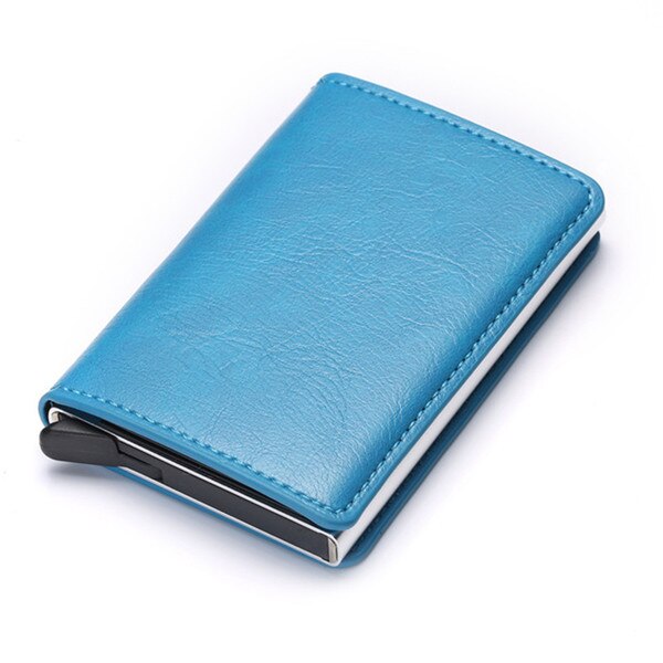 Aluminum Metal Credit Business Mini Card Wallet 2020 Dropshipping Man Women Smart Wallet Business Card Holder Hasp Rfid Wallet