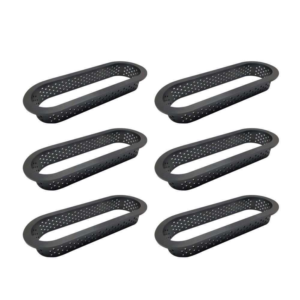8Pcs or 6pcs Mousse Circle Cutter Decorating Tool French Dessert DIY Cake Mold Perforated Ring Non Stick Bakeware Tart