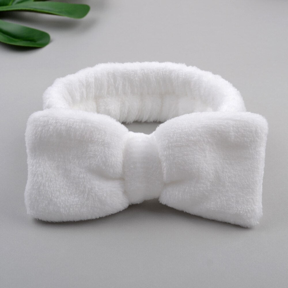 Wash Face Bow Hairbands For Women Girls