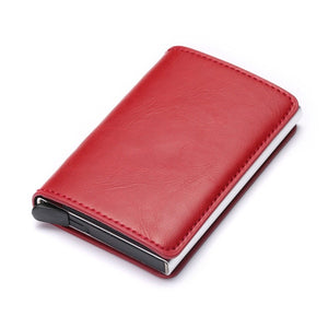Aluminum Metal Credit Business Mini Card Wallet 2020 Dropshipping Man Women Smart Wallet Business Card Holder Hasp Rfid Wallet