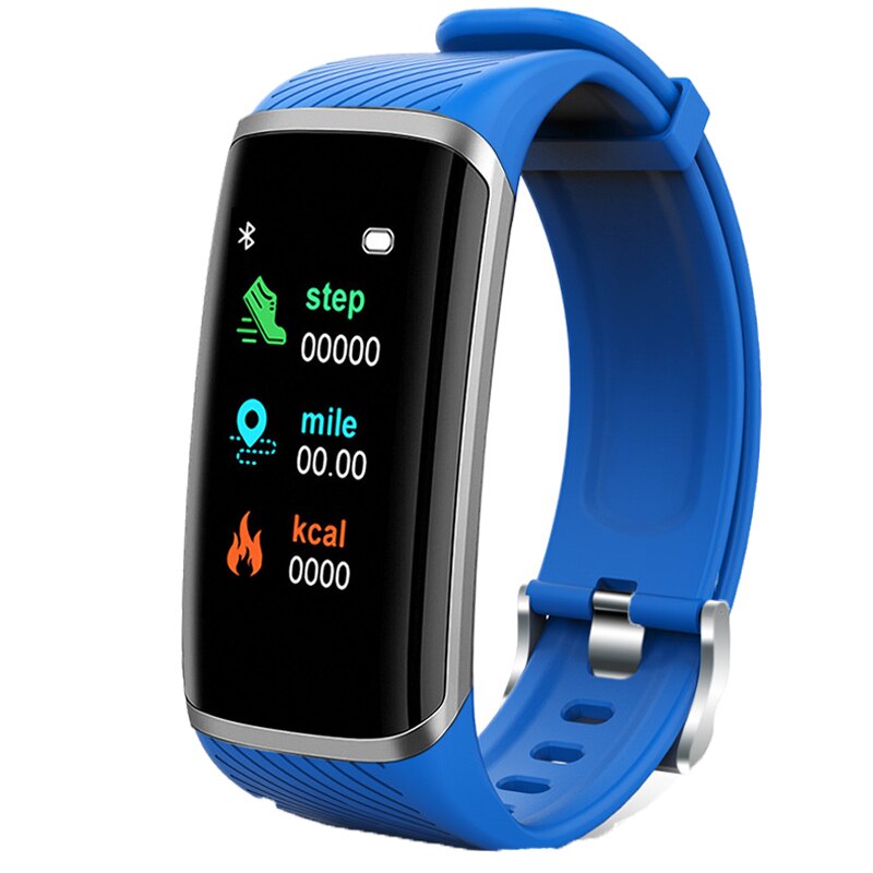 Smart Fitness Bracelet Heart Rate Blood Pressure Fitness Tracker Customize Wallpaper Smart Band Watch Men Women For Android IOS