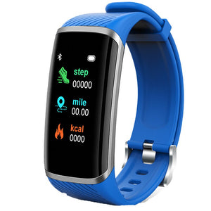 Smart Fitness Bracelet Heart Rate Blood Pressure Fitness Tracker Customize Wallpaper Smart Band Watch Men Women For Android IOS