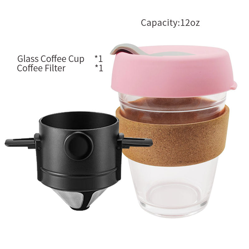 Filtre à café en acier inoxydable 304 | Filtre à café Portable, porte-thé entonnoir paniers infuseur de thé réutilisable et Dripper de café