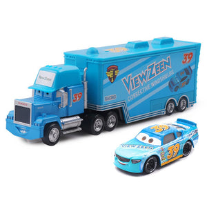 Disney Pixar Cars 2 3 Toys Lightning McQueen Jackson Storm Mack Uncle Truck 1:55 Diecast Model Car Toy Children Christmas Gift