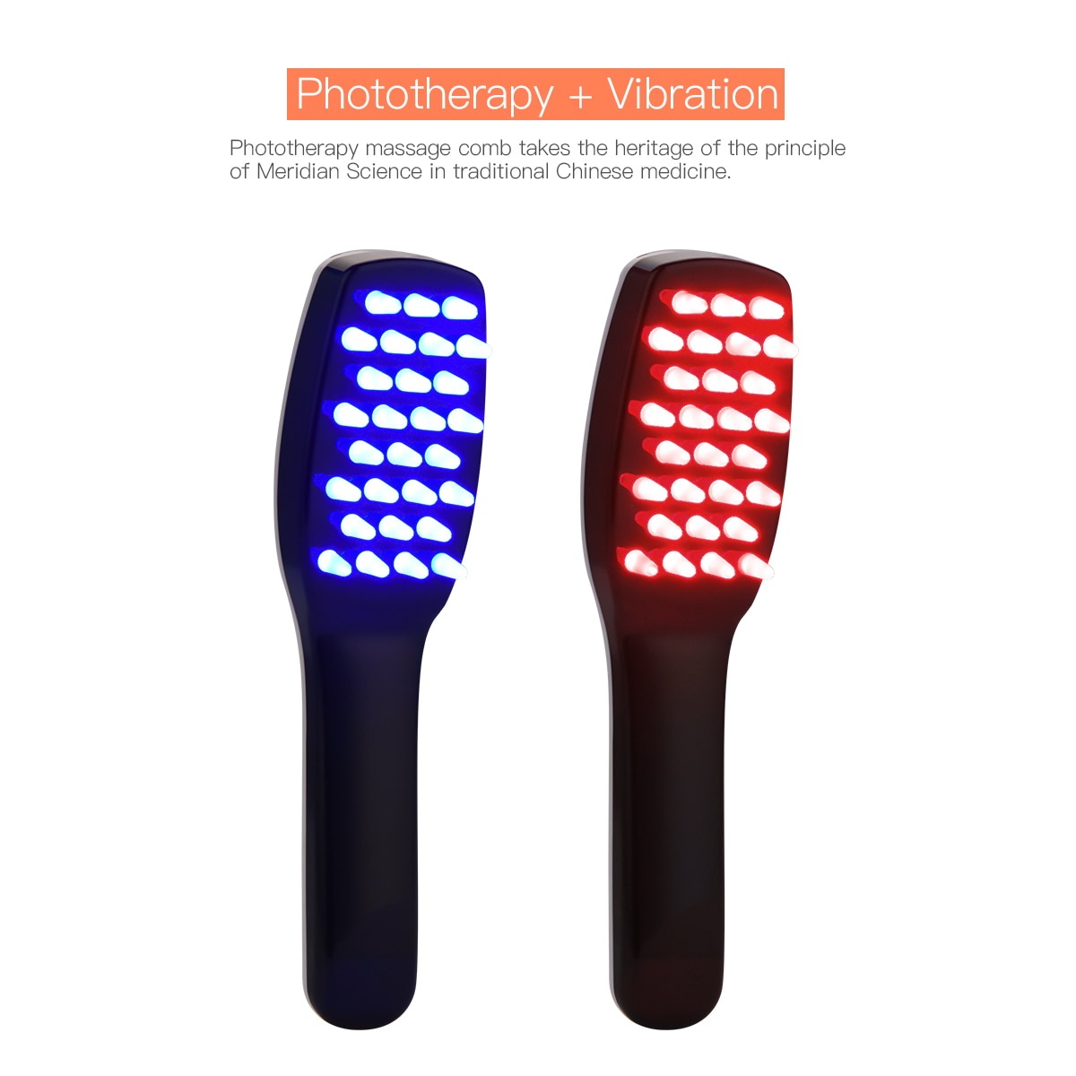Phototherapy Head Massager Prevent Hair Loss Comb Electric Vibration Scalp Massager USB Hair Brush Promote Blood Circulation 31