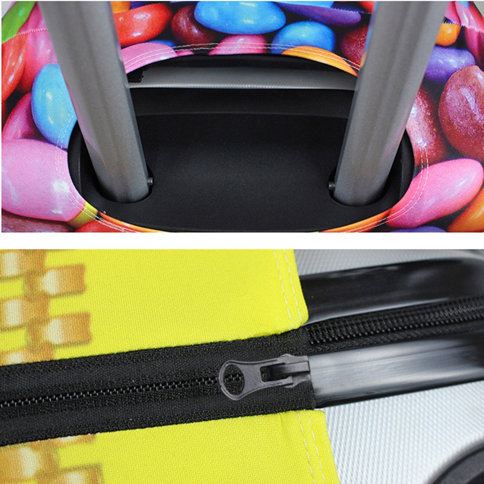 FORUDESIGNS Jack Skellington Brand Design Luggage Cover Protector Nightmare Before Christmas Print Travel Elastic Suitcase Cases