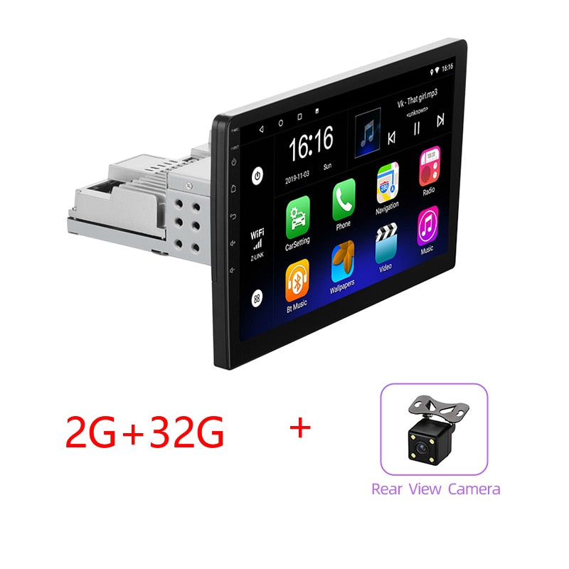 JMANCE 1Din Car Radio 10" GPS Android 9.1 2G add 32G Car Multimedia Player for Volkswagen Nissan Kia Toyota Skoda Car Stereo
