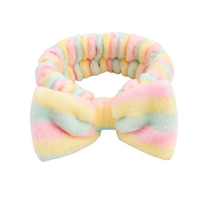 Wash Face Bow Hairbands For Women Girls