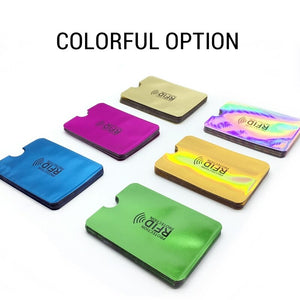 10pcs Anti RFID Blocking Reader Lock Card Holder ID Bank Card Case Protector Aluminium Metal Smart Anti-theft Credit Card Holder