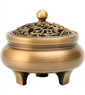 Indoor copper incense burner Aromatherapy Natural Aroma incense coil Fragrance censer holder room home decoration