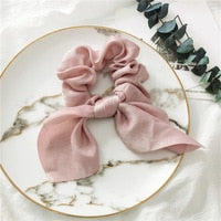 Floral Satin Scrunchies Women Elastic Hair Bands Ties Scarf Woman Scrunchy Hairbands Turban Head Wrap Hair Accessories Headwear