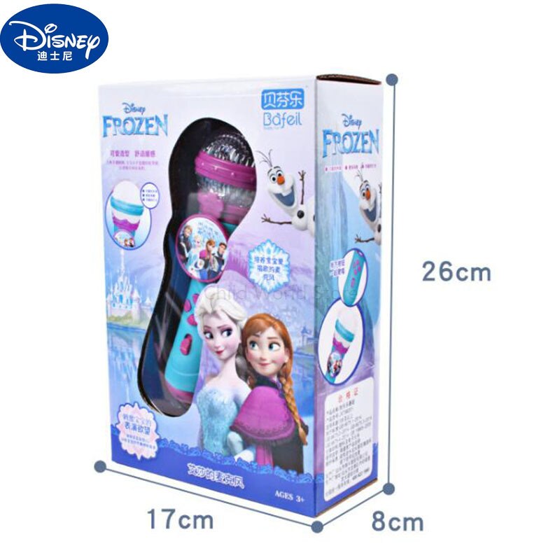 Original Disney Elsa Anna Olaf Girls Princess Frozen 2 Toys Singing Microphone Music Amplified Baby K Song Girl Children Gift