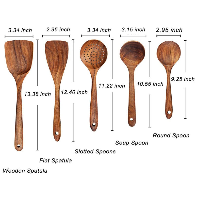 Wooden kitchen tool kit