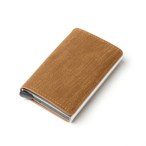 Aluminum Metal Credit Business Mini Card Wallet 2020 Dropshipping Man Women Smart Wallet Business Card Holder Hasp Rfid Wallet