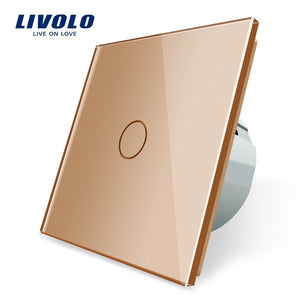 LIVOLO - Interrupteur tactile commutateur de lumière avec affichage LED, 1 Gang, 1 voie
