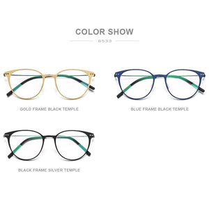 FONEX Pure Titanium Glasses Frame Women Vintage Round Myopia Optical Prescription Eyeglass Frame Men 2020 Screwless Eyewear 8533