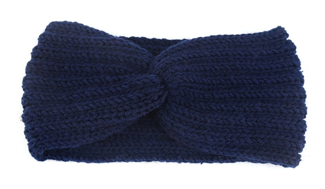 New Knitted Knot Cross Headband for Women Autumn Winter Girls Hair Accessories Headwear Elastic Hair Band Hair Accessories