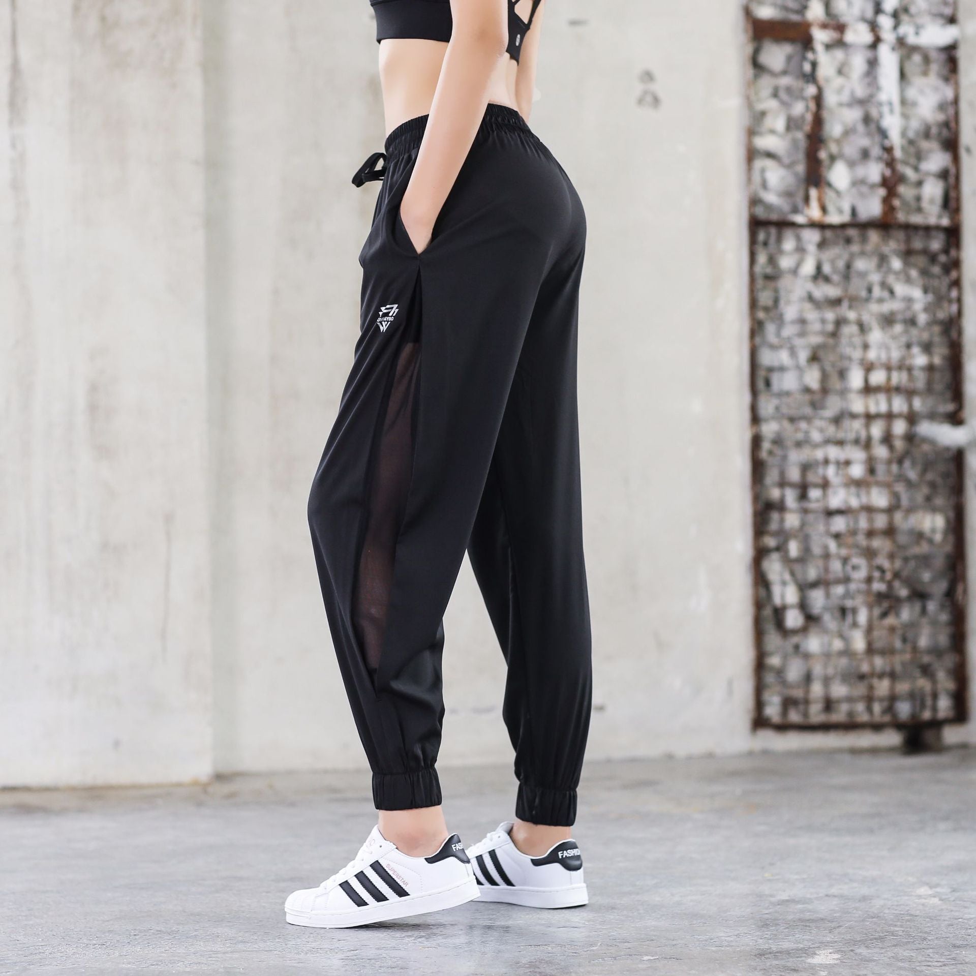 Sport femmes pantalon ample été séchage rapide respirant grande taille vêtements de Sport Yoga Fitness course pantalons d'entraînement filles pantalon de Sport