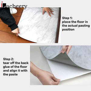 Waterproof Floor Stickers Self Adhesive Marble Wallpapers Kitchen Wall Sticker House Renovation DIY Wall Ground Paster Decor