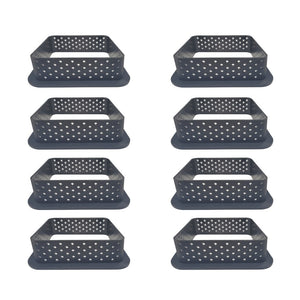 8Pcs or 6pcs Mousse Circle Cutter Decorating Tool French Dessert DIY Cake Mold Perforated Ring Non Stick Bakeware Tart
