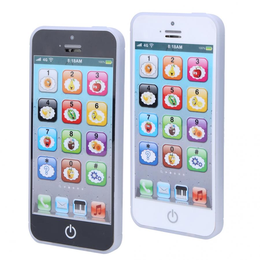Bébé intelligent écran tactile téléphone Mobile jouets avec LED bébé anglais apprentissage Machine musique lumières téléphone jouet début enfant Chrismtas