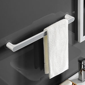 Self-adhesive Towel Holder Rack Wall Mounted Towel Hanger Bathroom Towel Bar Shelf Roll Holder Hanging Hook Bathroom Organizer