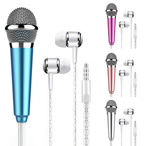 Live téléphone portable universel filaire Microphone petit Microphone condensateur casque dans l'oreille écouteurs #22