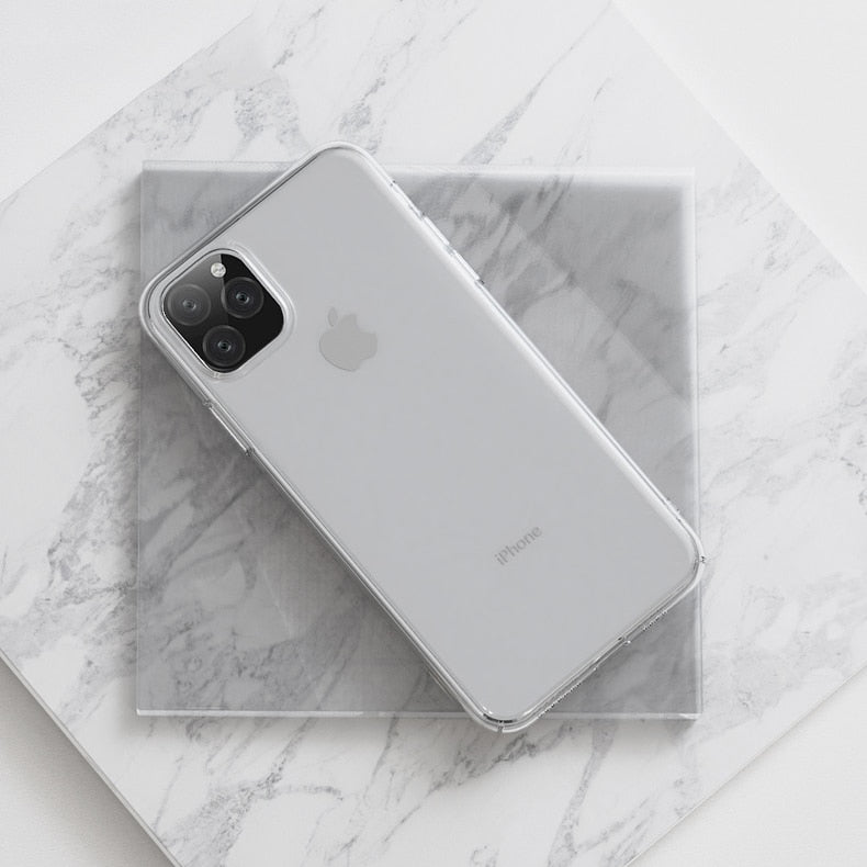 Luxury Clear Soft TPU Case For iPhone 11 Pro Max 7 8 6 6s Plus 7Plus 8Plus X XS MAX XR Transparent Phone Case For 5 5s SE 6sPlus