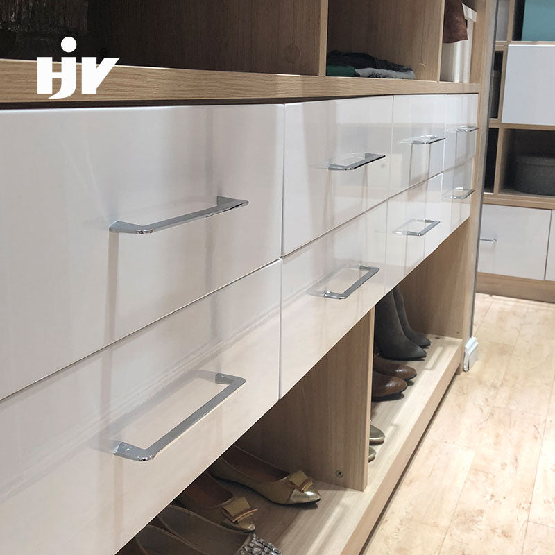 Furniture Handles Chrome Kitchen Cabinet handles Knobs Cupboard Wardrobe Pulls Modern Funiture Door Handles Drawer Button Handle