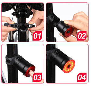 TRLIFE 1200mAh Bicycle Smart Taillight Auto Brake Sensing IPx6 Waterproof USB Charge cycling Rear light LED Bike Accessories