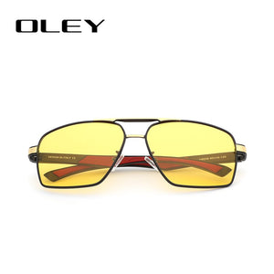 OLEY-lunettes de soleil polarisées en aluminium | Design Classic Pilot, lunettes à verres de changement de couleur pour hommes Oculos de sol accepter un logo personnalisé