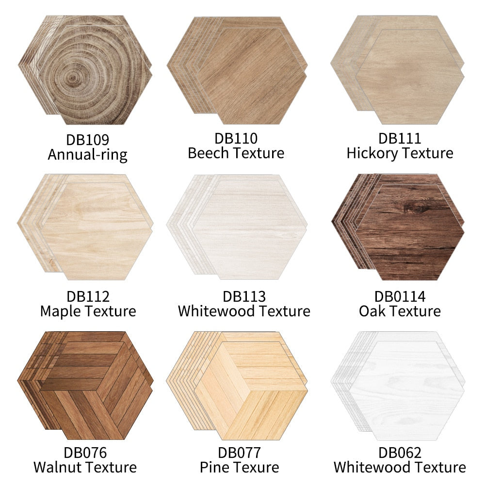 Funlife Wood Grain Self Adhesive Floor Tile Sticker Waterproof,Non-Slip PVC Vinyl Flooring Film For Bathroom Toliet Shower Decor