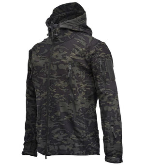 Army Shark Skin Soft Shell Clothes Tactical Windproof Waterproof jacket men Flight Pilot Hood Coat Military Field bomber Jacket