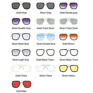 Lunettes de soleil Design de marque pour hommes | Lunettes de soleil Style de luxe Avengers Tony Stark Flight, lunettes de soleil rétro pour femmes, Oculos rétro hommes 3