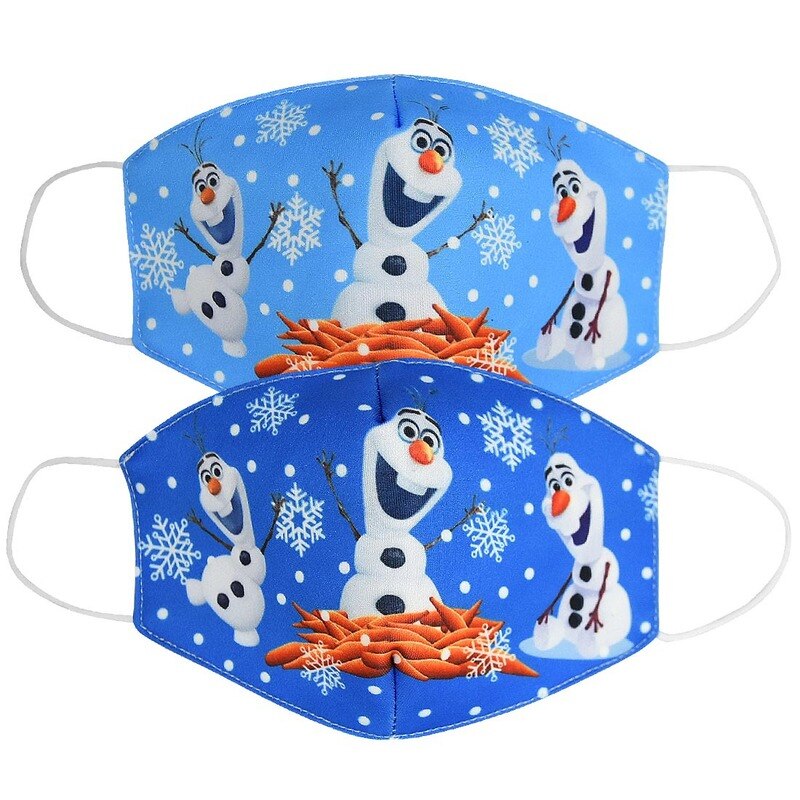 Disney congelé dessin animé bouche masque Anti poussière masque visage princesse Anna Elsa cotons masques pour enfants enfants réutilisables
