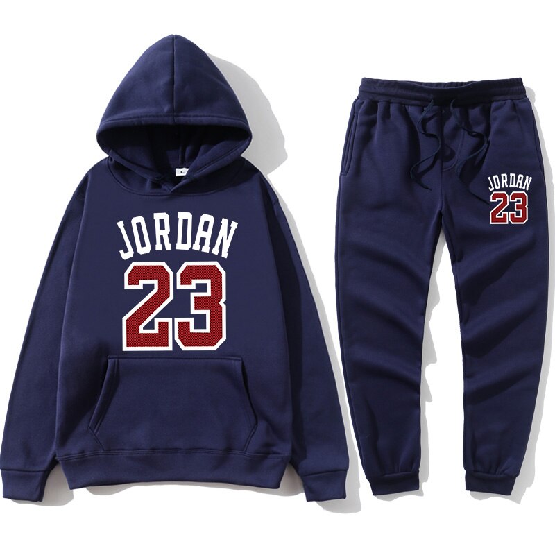 New 2020 hoodie suit basketball 23 track suit sweatshirt wool hooded suit + sweat pants jogging SUPZXU pullover 3XL