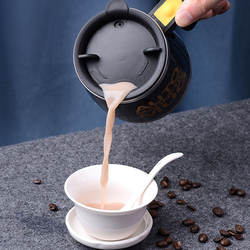 New Automatic Self Stirring Magnetic Mug Creative 304 Stainless Steel Coffee Milk Mixing Cup Blender Smart Mixer Thermal Cup