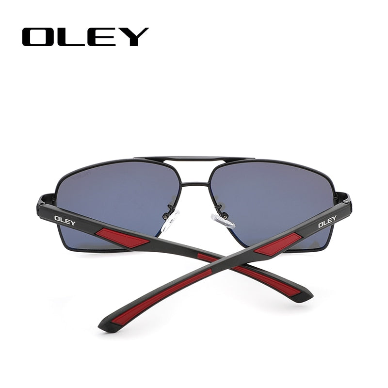 OLEY-lunettes de soleil polarisées en aluminium | Design Classic Pilot, lunettes à verres de changement de couleur pour hommes Oculos de sol accepter un logo personnalisé