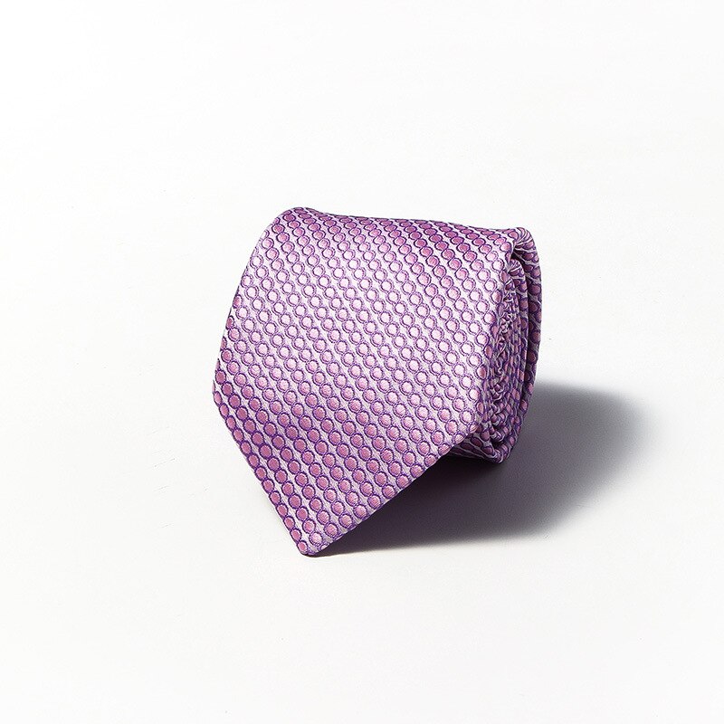Luxury Fashion Striped Plaid Men's Tie Red Blue Grey Classic Neck Ties Leisure Business Wedding High Quality 8cm Silk Necktie