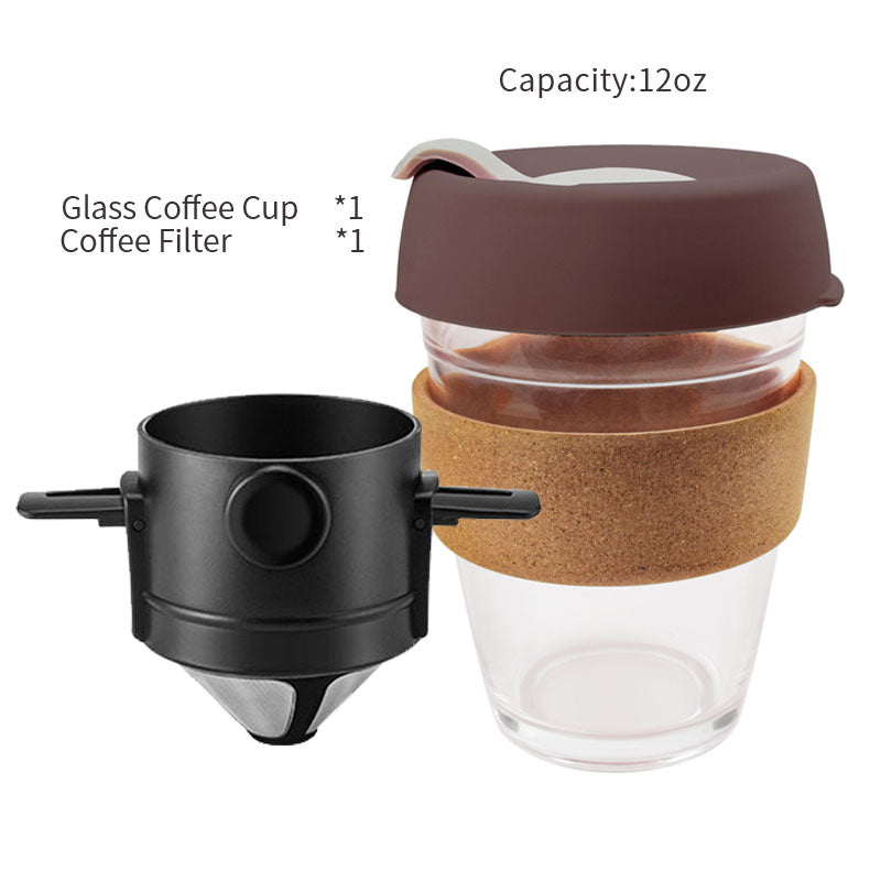 Filtre à café en acier inoxydable 304 | Filtre à café Portable, porte-thé entonnoir paniers infuseur de thé réutilisable et Dripper de café