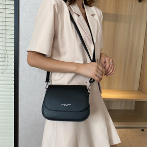 Simple Small Flap Shoulder Pouch Solid Color Women PU Leather Crossbody Bags Popular Simple Female Daily Bag Dropshipping