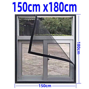 Inset Window Screen Mesh, Air Tulle Adjustable Summer Invisible Anti-Mosquito net Fiberglass Removable Washable Customize Screen
