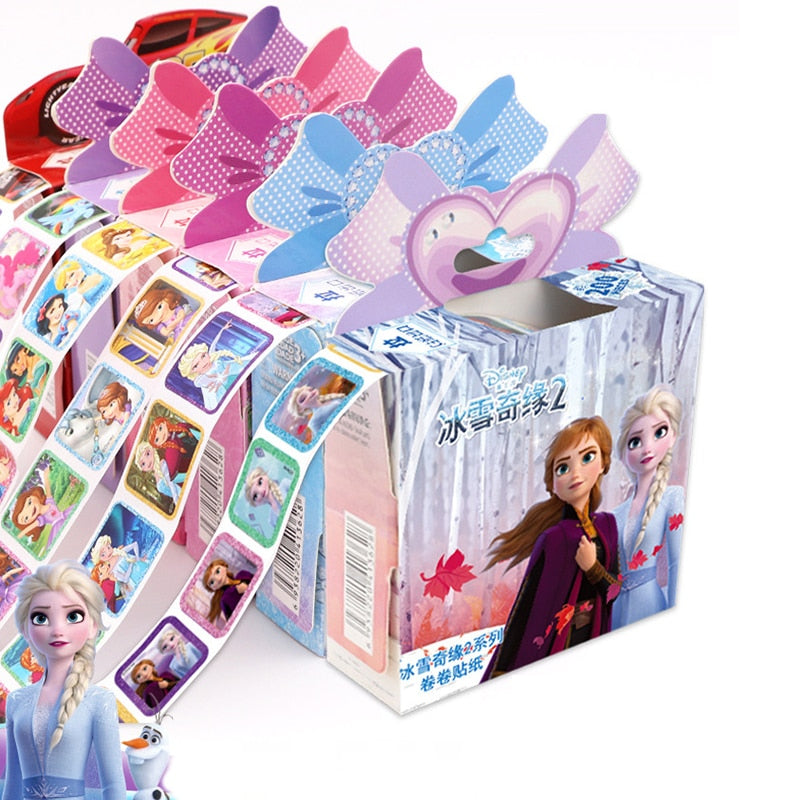 Véritable Disney reine des neiges 2 Elsa Anna autocollants amovibles princesse Scrapbooking pour enfants décor journal intime cahier décoration jouet autocollants
