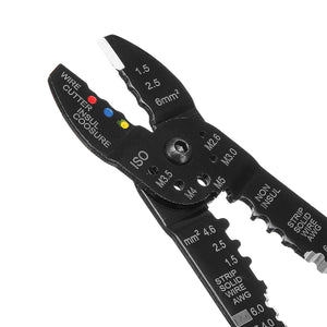 3 in 1 Crimper Cable Cutter Automatic Wire Stripper Multifunctional Stripping Tools Crimping Pliers Terminal 0.75-6.0mm2 tool