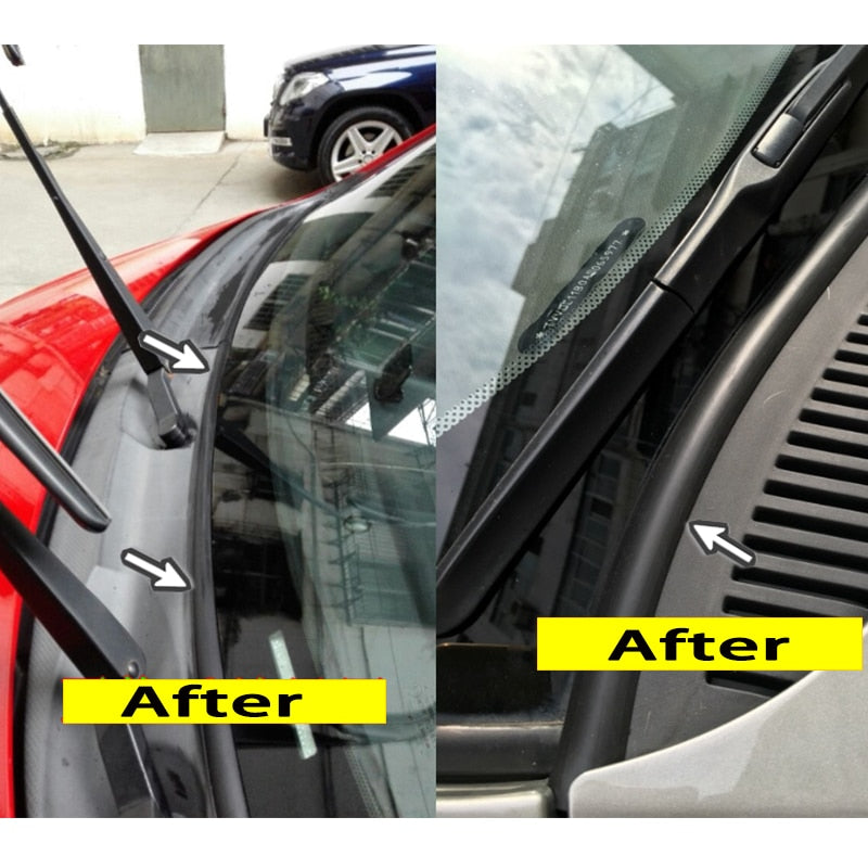 Ageing Rubber Seal Strips Under Windshield Panel For Audi A3 8P 8V Q5 Q7 A4 B5 B8 B6 B7 A5 A6 C5 C6 C4 Peugeot 206 307 407 301